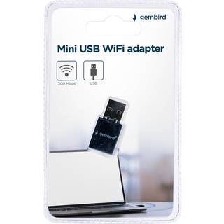 Gembird Mini USB WiFi adapter - WiFi 4 / 300Mbps