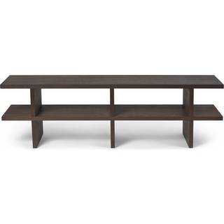 Ferm Living Kona bænk Dark Stained oak veneer