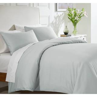Californiens design den 3-pc King Size Duvet-dækning Sæt 400 trådtælling 100% bomuldssaten Soft Luxury Sateen Weave Comforter Cover og Two Pillow