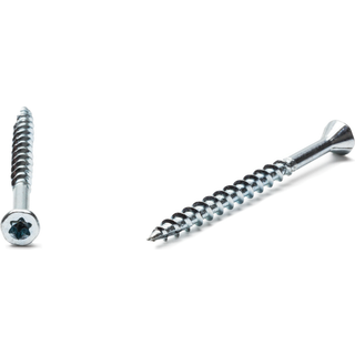 Arvid Nilsson Spånpladeskrue FZB vokset med skærespids 4,2x41/29 mm, T2, 1000 st