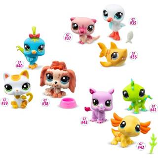 Littlest Pet Shop Trio - 3 dyrefigurer med tilbehør og samlekort