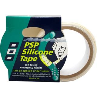 Silikonetape PSP Silicone Tape, 25 mm x 3 meter, hvid