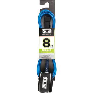 Ocean & Earth Regular 8' Moulded Leash - Uni - blue