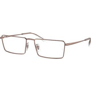 Ray - Ban Unisex RX6541 EMY 2943 Optiske stel Metal Bronze Transparent Firkantet Normal