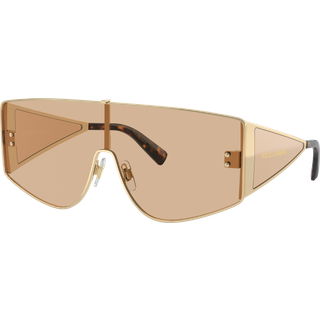 Dolce & Gabbana Mand DG2305 13655A Solbriller Metal Guld Brun Firkantet Normal Blitz