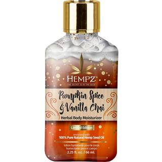 Begrænset udgave Pumpkin Spice & Vanilla Chai Herbal Moisturizing Body Lotion (2,25 oz) - Fall Duftende kropslotion til kvinder eller mænd med tø