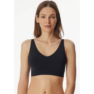 Schiesser Soft Removable Pads Bra - Black - 3XL
