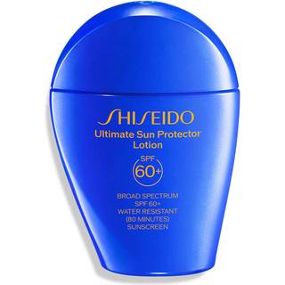 Shiseido Ultimate Sun Protector Lotion - 50 ml - Usynlig bredspektret SPF 60+ solcreme til ansigt og krop - Letv?gtsformel - Alle hudtyper - fri