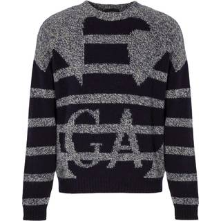 EMPORIO ARMANI Herren Pullover blau Gemustert