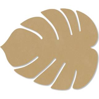 Lind Dna Leaf Glasbrik 12x14 Cm Kaki - Dækkeservietter & Coasters Læder Khaki - 992134