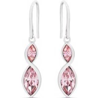 Crystal Allure Pink Crystal Drop Earrings - J8082