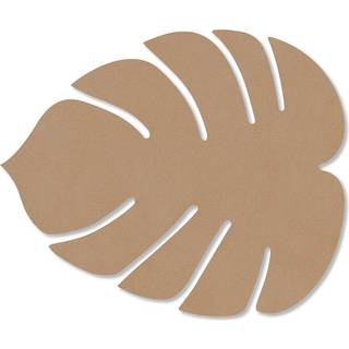 LIND DNA Monstera Leaf Nupo glasunderlag Nougat