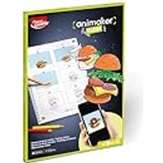 Maped Creativ Animaker Flash Pop komplet s?t med farvel?gningsbog + blyanter og kortede forsyninger inkluderer instruktioner og Animaker -appadga