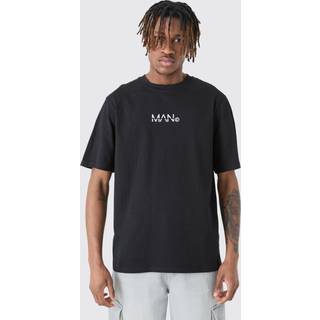 Mens Black Tall Original Man Print T-shirt