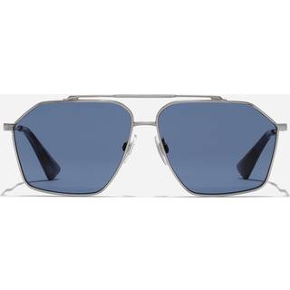 Dolce & Gabbana Mand DG2303 04/80 Solbriller Metal Grå Blå Pilot Normal