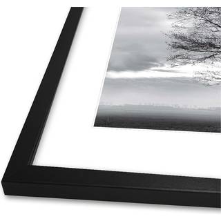 Aluminiumsramme - Sort - Str:40 x 50 Cm