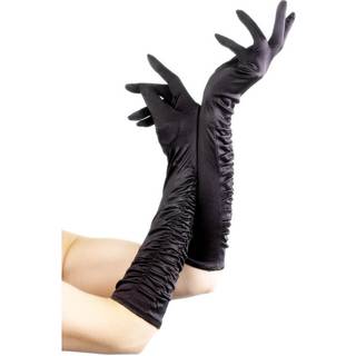 Ellenbogenlange Handschuhe schwarz