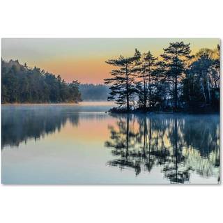 Varemærke fin kunst 'før folk vågner' lærredskunst af Benny Pettersson 22x32