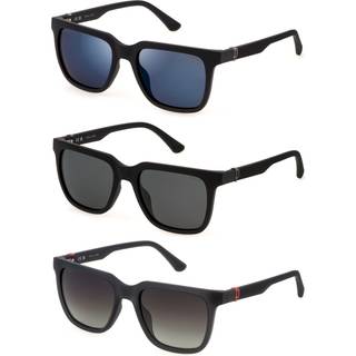 Police Mand SPLN34E BEYOND LITE 6 U28Z Solbriller Injiceret Sort Røg Firkantet Polariseret