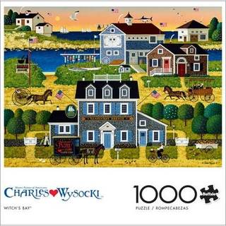 Buffalo Games - Charles Wysocki - Witch's Bay - 1000 Piece Jigsaw -puslespil til voksne -udfordring puslespil perfekt til spilaftener - Færdig st