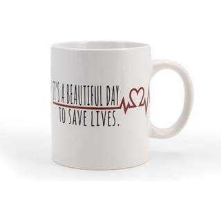 Grays Anatomy Derek Coffee Mug | Det er en smuk dag at redde liv | 16 ounces