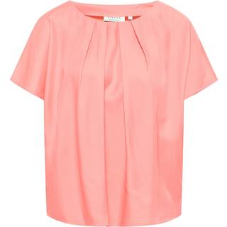 Viscose Shirt Blouse in coral plain