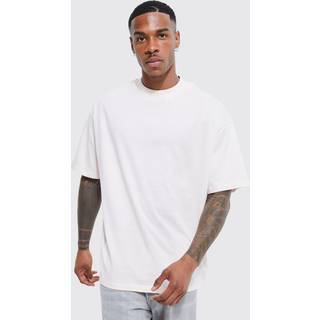 Mens Pink Oversized Extended Neck T-shirt