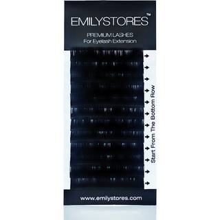 Emilystores Lash Extensions 0,05 mm tykkelse C CURL 12 mm L?ngde Volumen Eyelashes til ?jenvippeforl?ngelser (0,05 C 12mm)