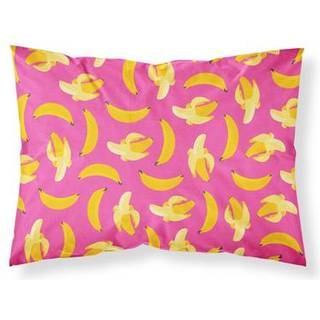 """" Caroline's Treasures Bananas på Pink Pillowcase Standard Multicolor """"