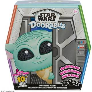 Bare spil Star Wars Doorables Puffables Plush - Star Wars: The Mandalorian 10 -tommer Collectible Plush med glitter øjne Styles kan variere børne