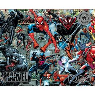 Buffalo Games - Silver Select - Marvel - Spider -Verse - 1000 Piece Jigsaw Puzzle for Adults -Calenging Puzzle Perfekt för spelnätter - Färdig st