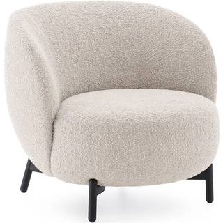 Kartell Lunam Curly Lænestol - Lænestole Bouclé Hvid - 06245C1