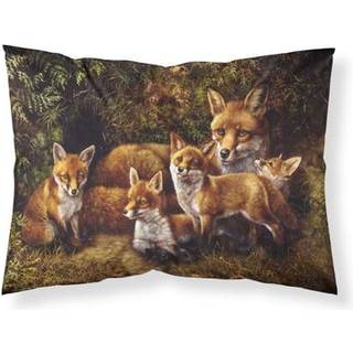 """" Caroline's Treasures Family Foxes af Daphne Baxter Fabric Standard Pillowcase BDBA0090Pillowcase Multicolor """"