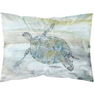 """" Caroline's Treasures Sea Turtle Watercolor Fabric Standard Pillowcases multicolor """"