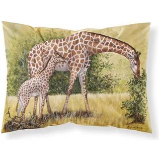 """" Caroline's Treasures Giraffes af Daphne Baxter Fabric Standard Pillowcase BDBA0309Pillowcase Multicolor """"