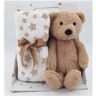 CarloBaby  Tæppe Teddybjørn, Brun