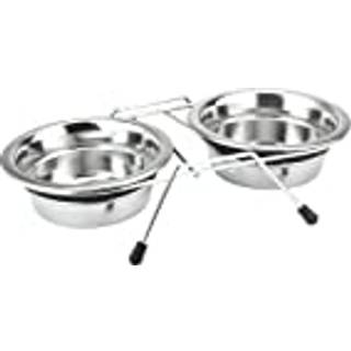 Stander m. 2 skåle "Silent Diner" - 2 x 21 cm 1,50 ltr.