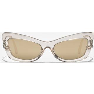 Dolce & Gabbana DG4467B 343203 55 Solbriller Kvinder Brun - Transparent Camel Brown - 55mm