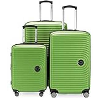 MITTE - 3er Koffer-Set Hartschale Apfelgrün matt, TSA, (55cm, 68cm & 77cm), 271 Liter - Apfelgruen