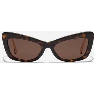 Dolce & Gabbana Kvinde DG4467B 502/73 Solbriller Acetat Skildpadde Brun Cat Eye Normal