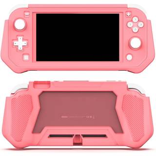 Nintendo Switch Lite 360° Plastik Cover m. Indbygget Skærmbeskyttelse - Pink
