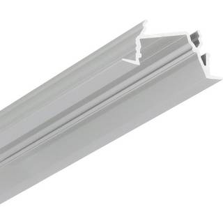 1m aluprofil DIAGONAL14 F/TY - Anodiseret, indbygget, LED skinne