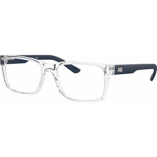 Armani Exchange AX3016 8033 53 Briller Mænd Krystalklar - Clear - 53mm