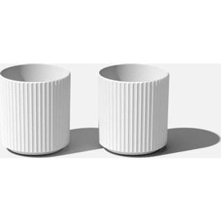 Veradek Demi Series Round Planter til Porch Patio Backyard | Holdbart plastbetalt materiale | Moderne d? Cor til h?je planter blomster