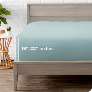 Bare hjem dronning monteret ark - ekstra dyb lomme monteret ark - premium 1800 mikrofiber - ultra -blød rynke fri - dronning dybe lomme bundplade