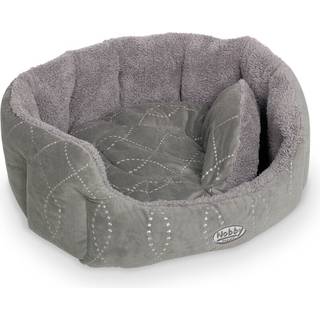 Komfortseng "Ceno" oval - Grey - 45 x 40 x 19 cm