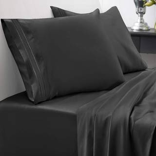 King Size Sheets - Åndbar luksusbeddeplader med fuld elastik og sikre hjørne stropper indbygget - 1800 Supreme Collection Extra Soft Deep Pocket
