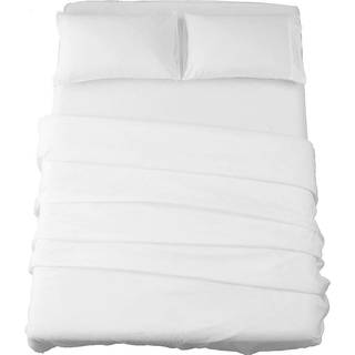 Sonoro Kate seng ark s?t Super Soft Microfiber 1800 tr?dantal luksus egyptiske ark 18-tommer dyb lomme rynke og hypoallergenisk-4 stykke (King Wh