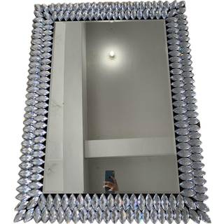 Kelly Miller runde juveleret dekorativt spejl til væg 26 tommer moderne badeværelse væg spejl luksuri