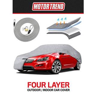 Motortrend 4-lags 4-s?son Vandt?t bild?kning All vejrvandsikkert udend?rs UV-beskyttelse til kraftig brug af fuld d?kning til biler op til 170 """"